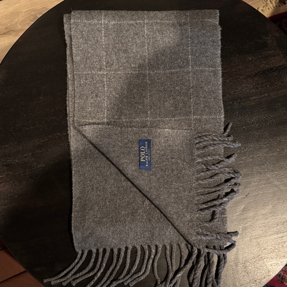 Polo by Ralph Lauren Charcoal Check Scarf
